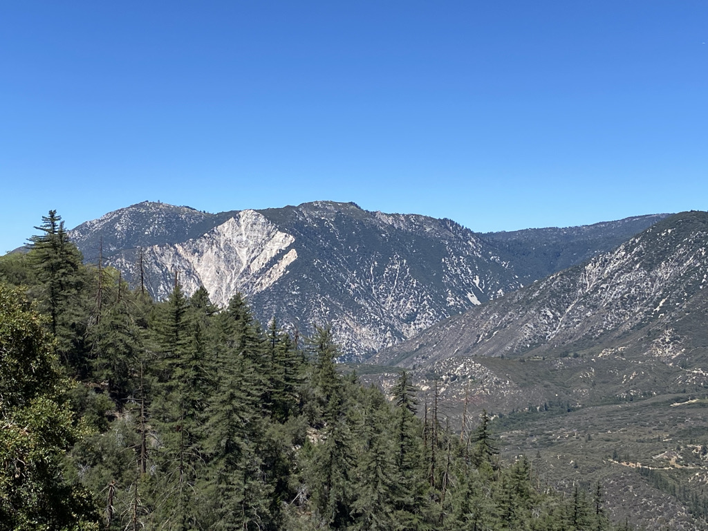 San Bernardino Mountain Range viewed from near Angelus Oaks, CA, USA